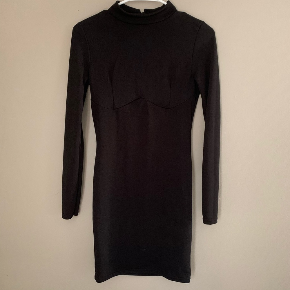 NASTY GAL NWT Long Sleeve Mock Neck Bodycon Dress